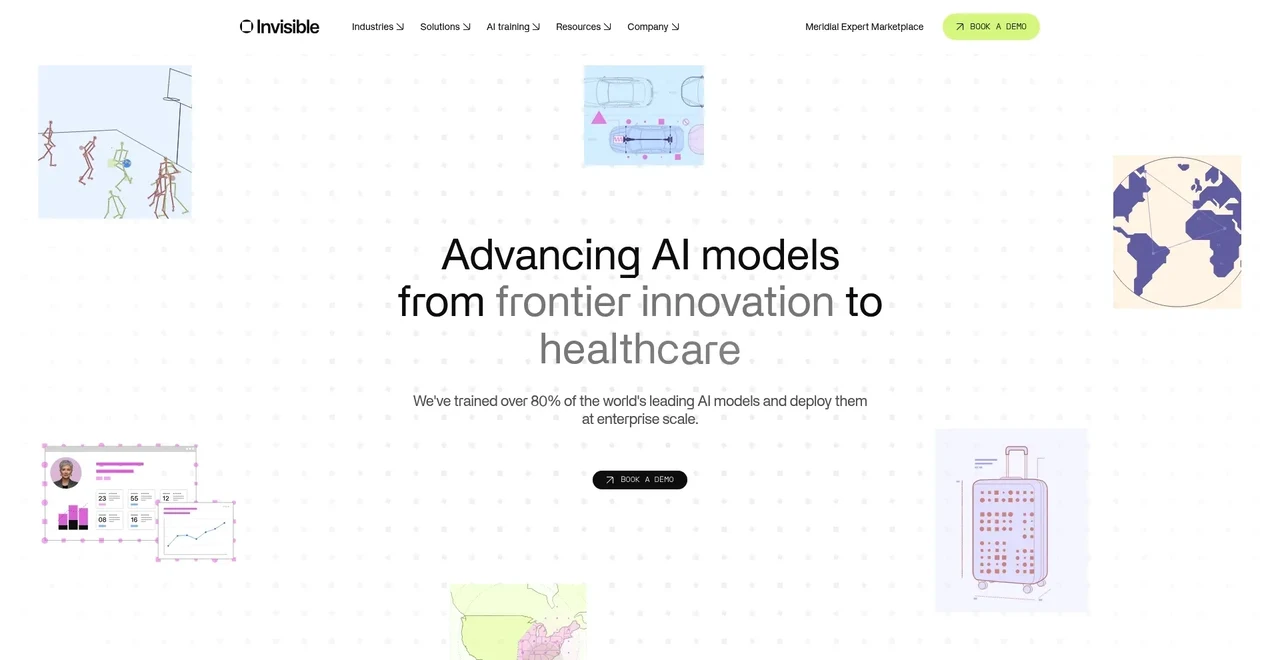 Invisible AI research landing page